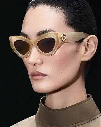 צילום קמפיין של משקפי Fendi